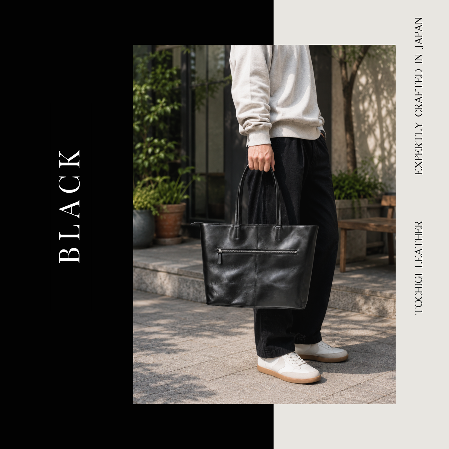 栃木レザー トートバッグ  牛革 本革  日本製 ベジタブル タンニン 鞣し サイズ46×30cm ビジネス 収納力 大容量 鞄 通学 通勤 メンズ レディース プレゼント