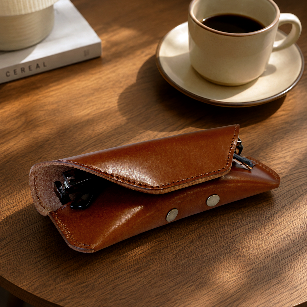 Tochigi Leather Money Clip Wallet, Genuine Cowhide Leather, Vegetable Tanned, Made in Japan, Size 12.5 x 8.7cm, Business, Compact, Large Storage Capacity, Fashion Accessory, Gift